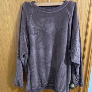 Aerie Crewneck- Velvet like material